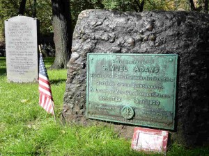 Sam Adams & Boston Massacre Victims in Granary Burying Ground