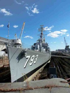 US Cassin Young in Dry Dock 1