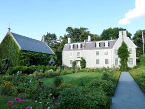 Adams Old House  with Stone Library & Garden