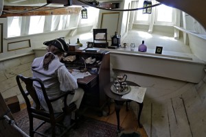 ボストンティーパーティの船博物館キャプテンズクォーター